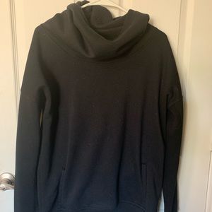 Zyia super-comfortable black cowl neck sweatshirt